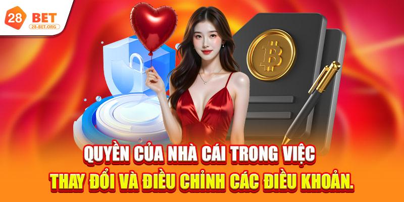 quyen cua nha cai trong viec thay doi va dieu chinh cac dieu khoan